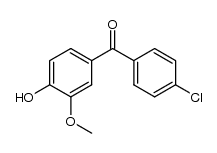 4'-chloro-4-hydroxy-3-methoxybenzophenone Structure