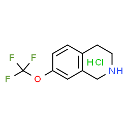 7-(三氟甲氧基)-1,2,3,4-四氢异喹啉盐酸盐结构式