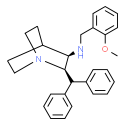 (2R)-2α-(Diphenylmethyl)-N-(2-methoxybenzyl)-1-azabicyclo[2.2.2]octan-3α-amine picture