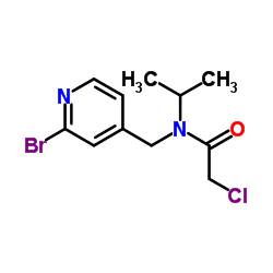 N-[(2-Bromo-4-pyridinyl)methyl]-2-chloro-N-isopropylacetamide结构式