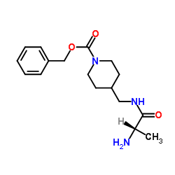 Benzyl 4-[(alanylamino)methyl]-1-piperidinecarboxylate结构式