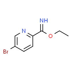 Ethyl 5-bromo-2-pyridinecarboximidate结构式