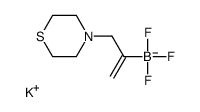Potassium trifluoro[3-(4-thiomorpholinyl)-1-propen-2-yl]borate(1- )结构式