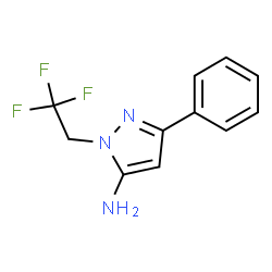 3-Phenyl-1-(2,2,2-trifluoroethyl)-1H-pyrazol-5-amine structure