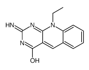2-amino-10-ethylpyrimido[4,5-b]quinolin-4-one Structure
