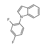 1-(2,4-difluorophenyl)-1H-indole结构式