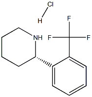 (S)-2-(2-(trifluoromethyl)phenyl)piperidine hydrochloride Structure