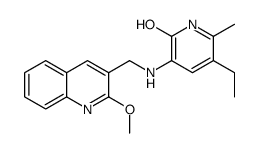 5-ethyl-3-[(2-methoxyquinolin-3-yl)methylamino]-6-methyl-1H-pyridin-2-one结构式