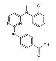 N4-(2'-chlorophenyl)-N2-(4'-carboxyphenyl)-N4-methylpyrimidine-2,4-diamine Structure