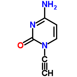 2(1H)-嘧啶酮,4-氨基-1-乙炔基结构式