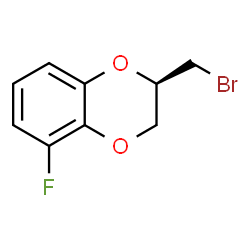 (R)-2-(broMoMethyl)-5-fluoro-2,3-dihydrobenzo[b][1,4]dioxine Structure