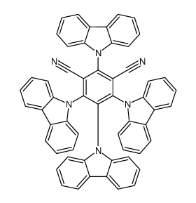 2,4,5,6-四(9-咔唑基)-间苯二腈结构式