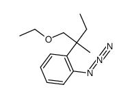 1-azido-2-(1-ethoxy-2-methylbutan-2-yl)benzene Structure