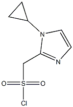 (1-cyclopropyl-1H-imidazol-2-yl)methanesulfonyl chloride Structure