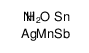 antimony,copper,indium,manganese,nickel,oxotin,silver,tellurium Structure