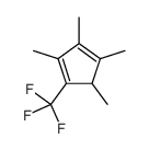 1,2,3,5-tetramethyl-4-(trifluoromethyl)cyclopenta-1,3-diene Structure