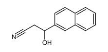 3-hydroxy-3-(naphthalen-2-yl)propanenitrile结构式