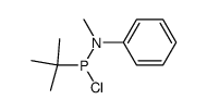 1-tert-butyl-1-chloro-N-methyl-N-phenylphosphanamine结构式