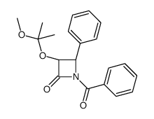 (3R,4S)-1-BENZOYL-3-((2-METHOXYPROPAN-2-YL)OXY)-4-PHENYLAZETIDIN-2-ONE Structure