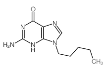 6H-Purin-6-one,2-amino-1,9-dihydro-9-pentyl- picture