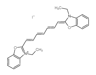 3,3'-diethyl-2,2'-oxathiacarbocyanine iodide Structure