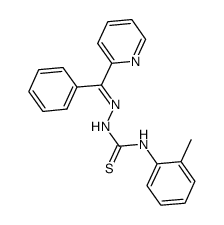 N(4)-ortho-tolyl-2-benzoylpyridine thiosemicarbazone结构式