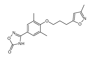5-{3-[2,6-Dimethyl-4-(5-oxo-4,5-dihydro-1,2,4-oxadiazol-3-yl)phenoxy]propyl}-3-methylisoxazole Structure