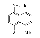 4,8-dibromo-naphthalene-1,5-diyldiamine结构式