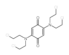 2,5-Cyclohexadiene-1,4-dione,2,5-bis[bis(2-chloroethyl)amino]- Structure