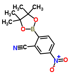 5-NItro-2-(tetramethyl-1,3,2-dioxaborolan-2-yl)benzonitrile picture