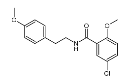 5-chloro-2-methoxy-N-(2-(4-methoxyphenyl)ethyl)benzamide结构式