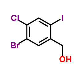 (5-Bromo-4-chloro-2-iodophenyl)methanol Structure