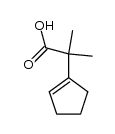 α,α-dimethyl-1-cyclopentene-1-acetic acid Structure