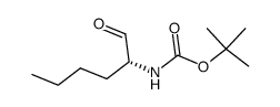 2(R)-tert-butoxycarbonylaminohexanal Structure