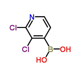 2,3-dichloro-4-pyridineboronic acid结构式