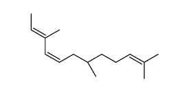 (2E,4E,7R)-3,7,11-trimethyldodeca-2,4,10-triene结构式