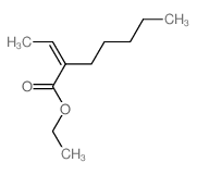 Heptanoic acid, 2-ethylidene-, ethyl ester结构式