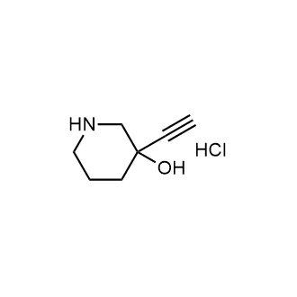 3-Ethynylpiperidin-3-olhydrochloride Structure