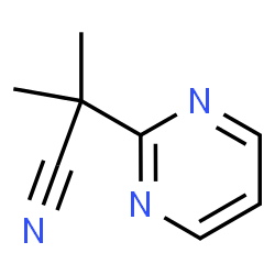 2-甲基-2-(嘧啶-2-基)丙腈结构式