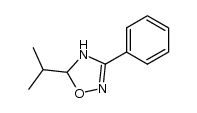 5-isopropyl-3-phenyl-4,5-dihydro-1,2,4-oxadiazole结构式