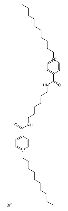 N,N'-hexamethylene-bis(4-carbamoyl-1-decylpyridinium bromide) Structure