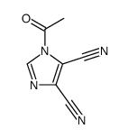 Imidazole-4,5-dicarbonitrile, 1-acetyl- (8CI) Structure