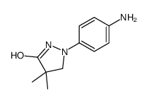 1-(4-aminophenyl)-4,4-dimethylpyrazolidin-3-one结构式