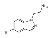 2-(5-溴-1H-吲唑-1-基)乙胺结构式