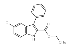 ethyl 5-chloro-3-phenyl-1h-indole-2-carboxylate structure