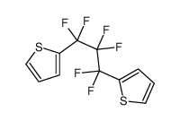2,2'-(1,1,2,2,3,3-Hexafluoro-1,3-propanediyl)bisthiophene结构式