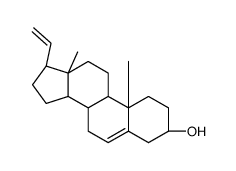 (3S,8S,9S,10R,13R,14S,17R)-17-ethenyl-10,13-dimethyl-2,3,4,7,8,9,11,12,14,15,16,17-dodecahydro-1H-cyclopenta[a]phenanthren-3-ol结构式