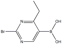 2-Bromo-4-ethylpyrimidine-5-boronic acid结构式