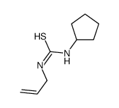 1-cyclopentyl-3-prop-2-enylthiourea结构式