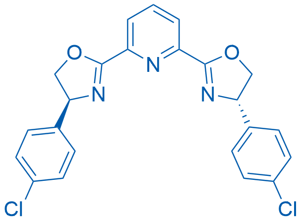 2,6-二((S)-4-(4-氯苯基)-4,5-二氢恶唑-2-基)吡啶图片